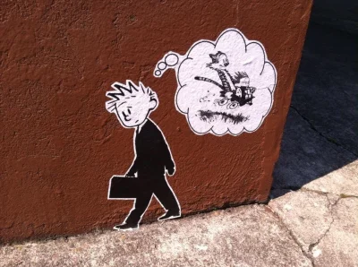 b.....a - #calvinandhobbes #streetart