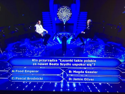 ajzaofficial - Tego się nie spodziewałam! #milionerzy #foodemperor #heheszki