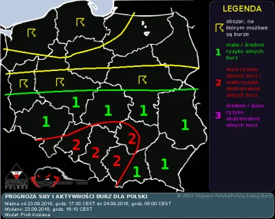 foxmurder - > W pierwszej części nocy nad zagrożonymi obszarami najprawdopodobniej pr...