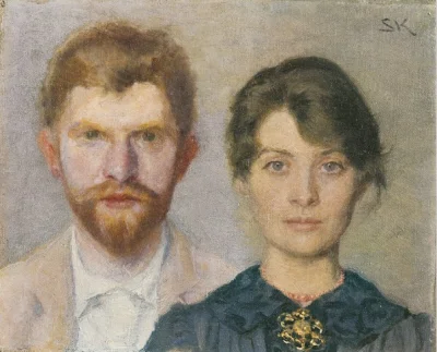 pestis - Podwójny portret: Portret Marie i Peder Severin Krøyer.
Namalowany podczas ...