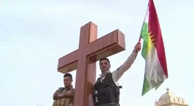 maurycy-domanski - Peszemergowie po wyzwoleniu kościoła w północnym Mosulu
#wojna #s...