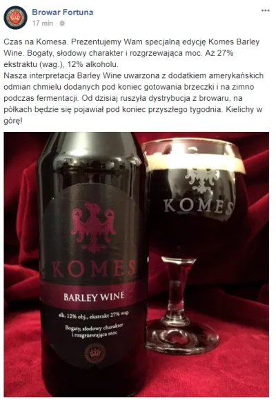 von_scheisse - Browar Fortuna wypuścił barleywine – ten bardzo ciekawy news zaskoczył...