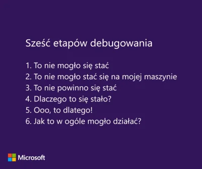 PrzemekWolw - #humorinformatykow #heheszki #humorobrazkowy #debugowanie #microsoft