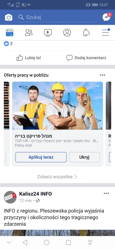 Migfirefox - Fejs chyba zaczyna się gubić od tych wszystkich wiadomości o Żydach, bo ...