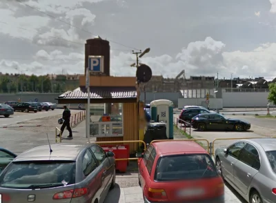 Dziki_Odyniec - Buda parkingowa przy dworcu i śmierdzący toitoi dla taksówkarzy zacho...