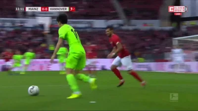 nieodkryty_talent - Mainz 0:[1] Hannover - Hendrik Weydandt
#mecz #golgif #bundeslig...