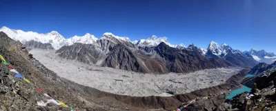 kotbehemoth - Słynna panorama w #himalaje Widok z Gokyo Ri (5357 m. n.p.m.) na północ...