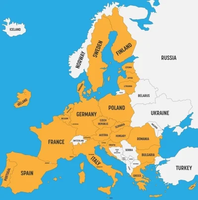 tomeczek11 - Zaktualizowana mapa po opuszczeniu Europy przez Wielką Brytanię.
#mapy #...