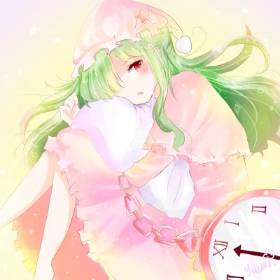 Smuffiasty - #randomanimeshit #touhou #kazamiyuuka #redeyesalert #zielonowlose #blush...