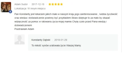 InsaneMaiden - @Akayari: Widać, że lekarz z powołania. Fajnie się czyta opinie o nim ...