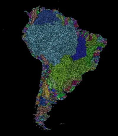 Papja - Zlewnie rzek Ameryki Południowej w ładnych kolorach tęczy ( ͡° ͜ʖ ͡°).
Polec...