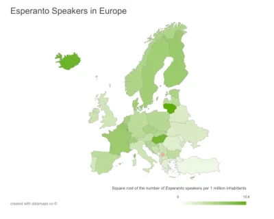 dad1111 - Kiedyś ktoś podał pewne szacunki ilu może być esperantystów w danym kraju. ...