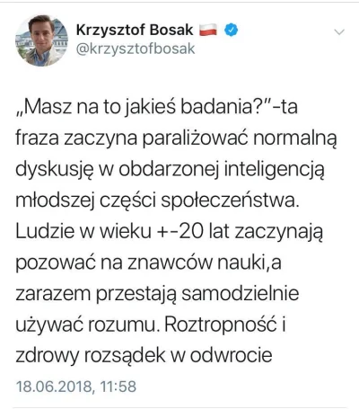 Majk_ - Chłopski rozum najlepszy, wiadomo.
https://mobile.twitter.com/krzysztofbosak...