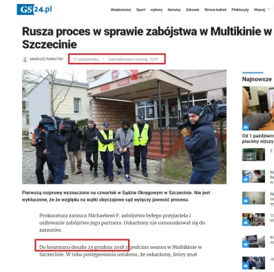 szperacz - Rusza proces w sprawie zabójstwa w Multikinie w Szczecinie

Dopiero rusz...