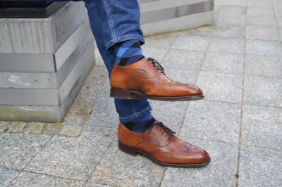 klasycznebutypl - Shoes of the day: Brogsy Carlos Santos w kolorze braga model 8127. ...