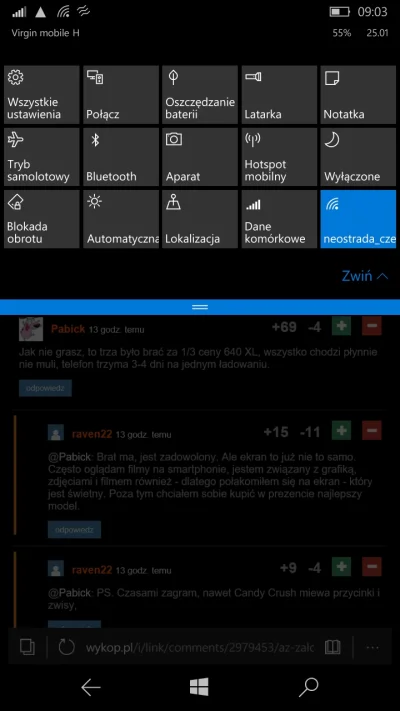 strazpozarna - @Pabick: Pomówienia ( ͡º ͜ʖ͡º) nokia 640 win10 here, wszystko plynnie,...