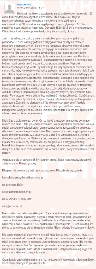 panna_aparatka - Komentarz jednego z artystów na temat tego "przebudzenia" 
#esk2016...