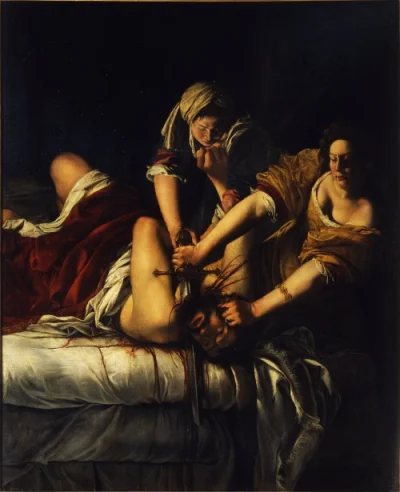 Ponczka - Artemizja Gentileschi (1593-1656).
Urodzona jako najstarsza córka artysty ...