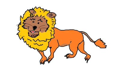 drzewnyzwierz - bo lew to król dżungli ! 
8/100 uśmiechniętych zwierzaczków, #rysujz...