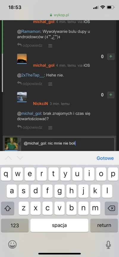 Ramamon - @michal_gol: nic mnie nie boli chyba...( ͡° ͜ʖ ͡°)