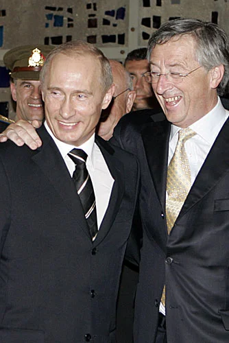 kopytakonia - Władimir Putin i Jean-Claude Juncker, 2007