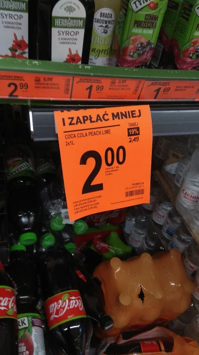 tre33 - #biedronka jak ja Was szanuję.
Chcesz kupić kolę? Dwupak w promocji! Chcesz ...