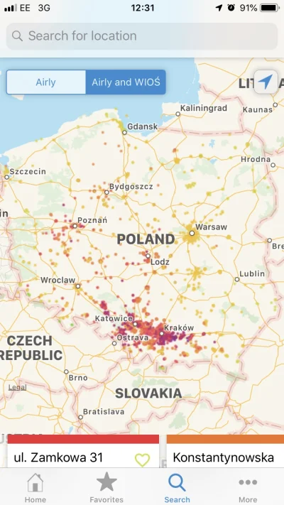 c.....i - Pobrałem sobie aplikację podająca jakość powietrza w Polsce, dramat, ludzie...
