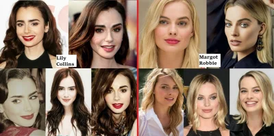 knoor_knoor - Jestem ciekawa wyników. Lily Collins versus Margot Robbie.


#urodow...