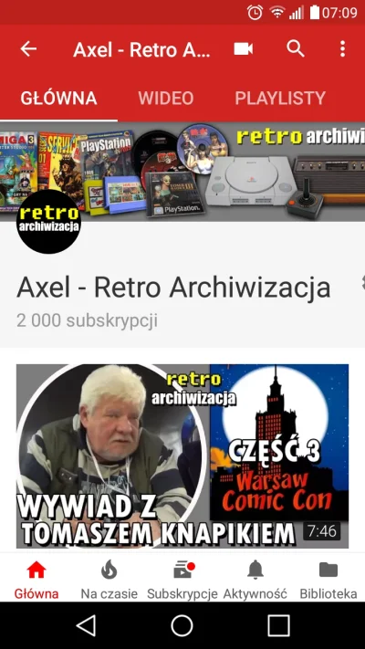 A.....o - Już 2000 osób subskrybuje mój kanał na YouTube Retro Archiwizacja, na który...
