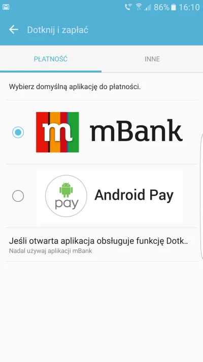 WoofeR - @ZespolmBanku: Czy będą dwie możliwości wyboru płatności przez NFC?