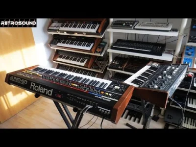 xandra - Roland Juno-60 (1982) & Moog Prodigy (1979) - vintage analog synthesizer spa...