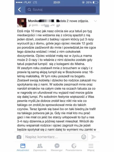 Jurass07 - Kolejny raz dziewczyna, którą mam w znajomych wylewa swoje żale na faceboo...