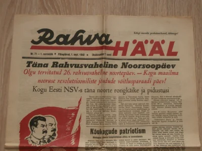 swietnazmiana - Gazeta Rahva Hääl (Głos Ludu) z Estońskiej Socjalistycznej Republiki ...