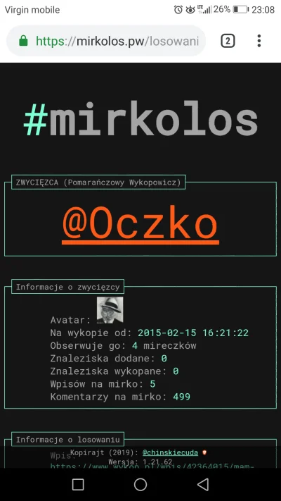 mdmicky92 - @mdmicky92: zwycięzcą jest @Oczko, zaraz wysyłam pw z kodem