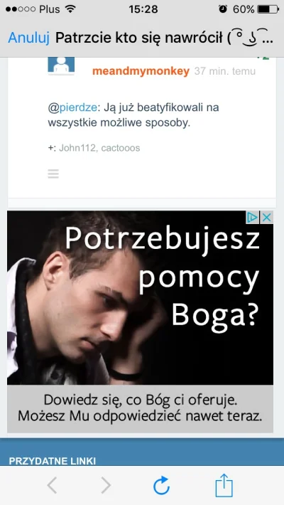 Kacorek - @Rabusek: @meandmymonkey: Na szybkim podglądzie dostałem taką reklamę ( ͡° ...