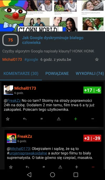 K.....y - Ech... Jak tu nie szkalować tęczusiów, skoro piszą w postach o kłamliwosci ...