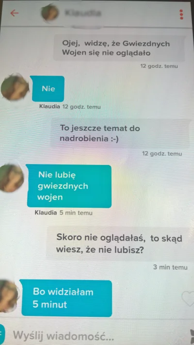 Sadek712 - Ja to tutaj zostawię xD 

#logikarozowychpaskow #tinder

PS. Nie mogłe...