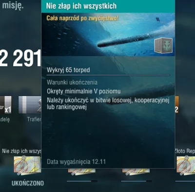 chciwykrasnolud - #wows #worldofwarships Co to za misje i gdzie mogę je podejrzeć? Wb...