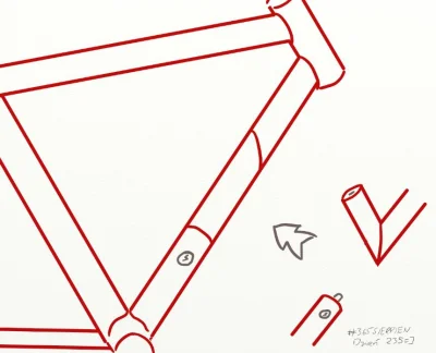 Kulek1981 - 235/365 - zabezpieczenie roweru. Rozkładana rama. Zaczep spina trójkąt w ...