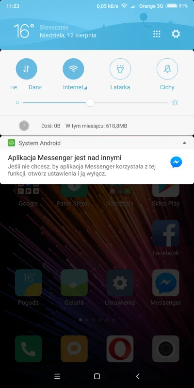 przemax - Pomocy. Jak usunąć ten komunikat z Messenger? Redmi Note 5 system 8.1 globa...