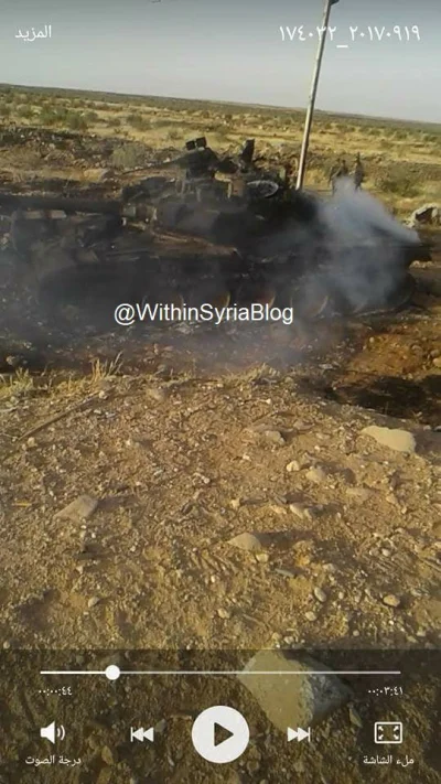 p.....u - Zniszczono t90 HTS w polnocnej Hamie. Jak widac wieza i dzialo wciaz w tej ...