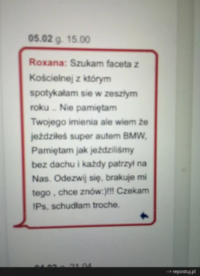 isiowa - > P.S. Schudłam trochę.

Myślicie, że teraz będzie miała szansę? 


#lo...