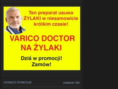 W.....a - Szybko bo promocja tylko dzisiaj! Natychmiast usuwa WSZELKIE żylaki! #cebul...