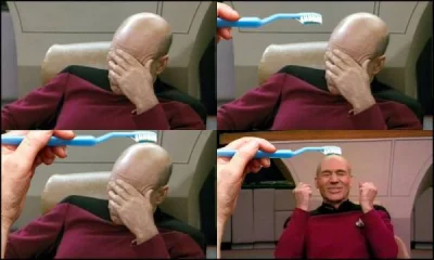 list86 - @mountainman: Przypomina mi się ten obrazek z Picardem, ale jestem inwalidą ...