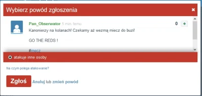 fredie - @Pan_Obserwator: Sory cumplu, ale takimi tekstami to przynosisz wstyd nam, k...