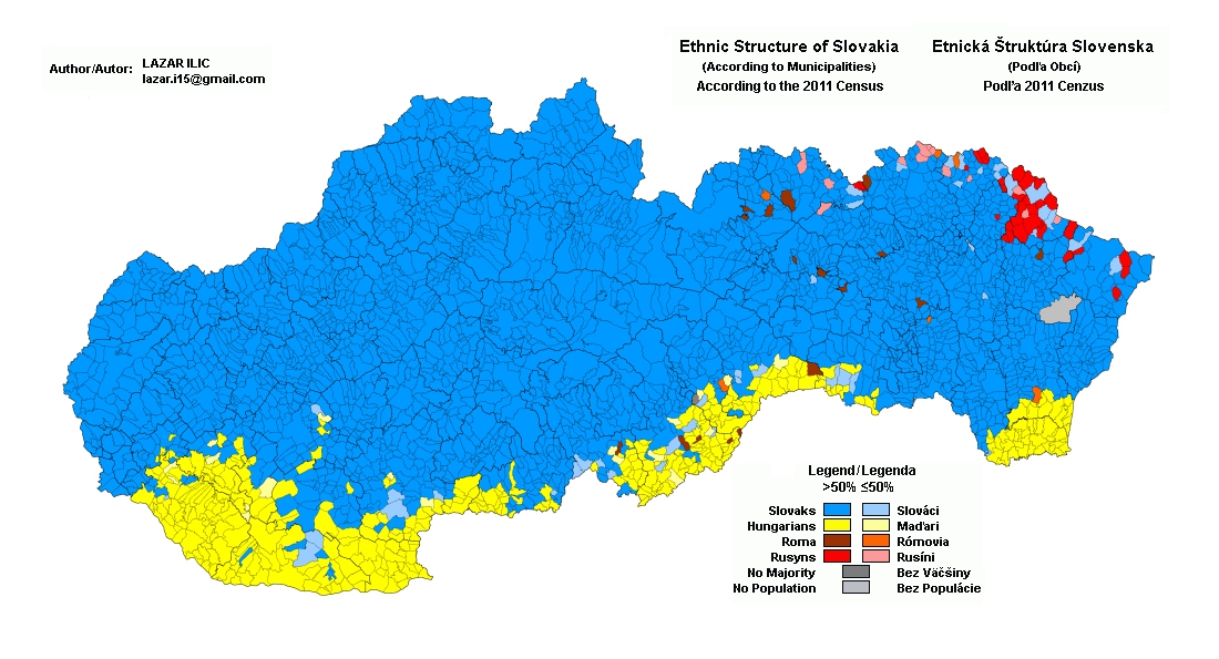 mapa etniczna ukrainy Mapa etniczna Słowacji. #mapporn #mapy   P..o   Wykop.pl