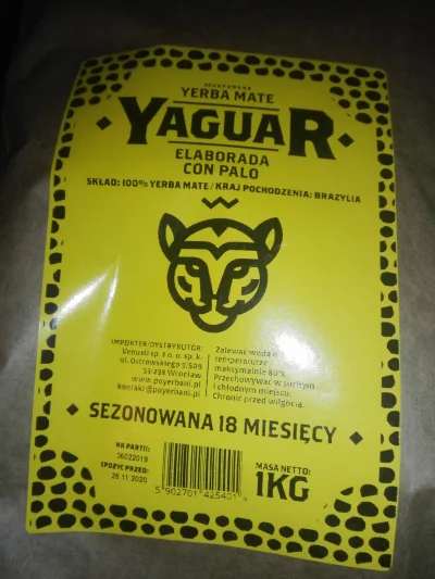 DonislawDev - Pił ktoś Yerbe "Yaguar"? Jakie wrażenie? Zapraszam do mojej mini recenz...