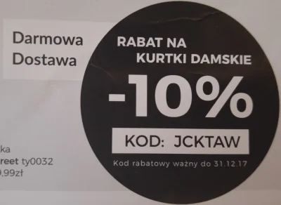 w.....4 - Zamówiłem sobie płaszcz, a razem z nim przyszła ulotka z kodem rabatowym na...