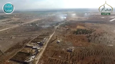 Leel00 - Fala uderzeniowa. 
Wybuch w Khan Tuman (Syria), zarejestrowany przez drona....