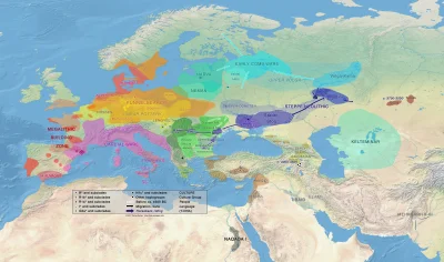 TerapeutyczneMruczenie - Mapy migracji Indoeuropejczyków (od paleolitu po początki śr...